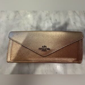 Coach Bronze Envelope Clutch